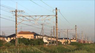東海道線 5086レEF65-1077国鉄色赤プレ 通過