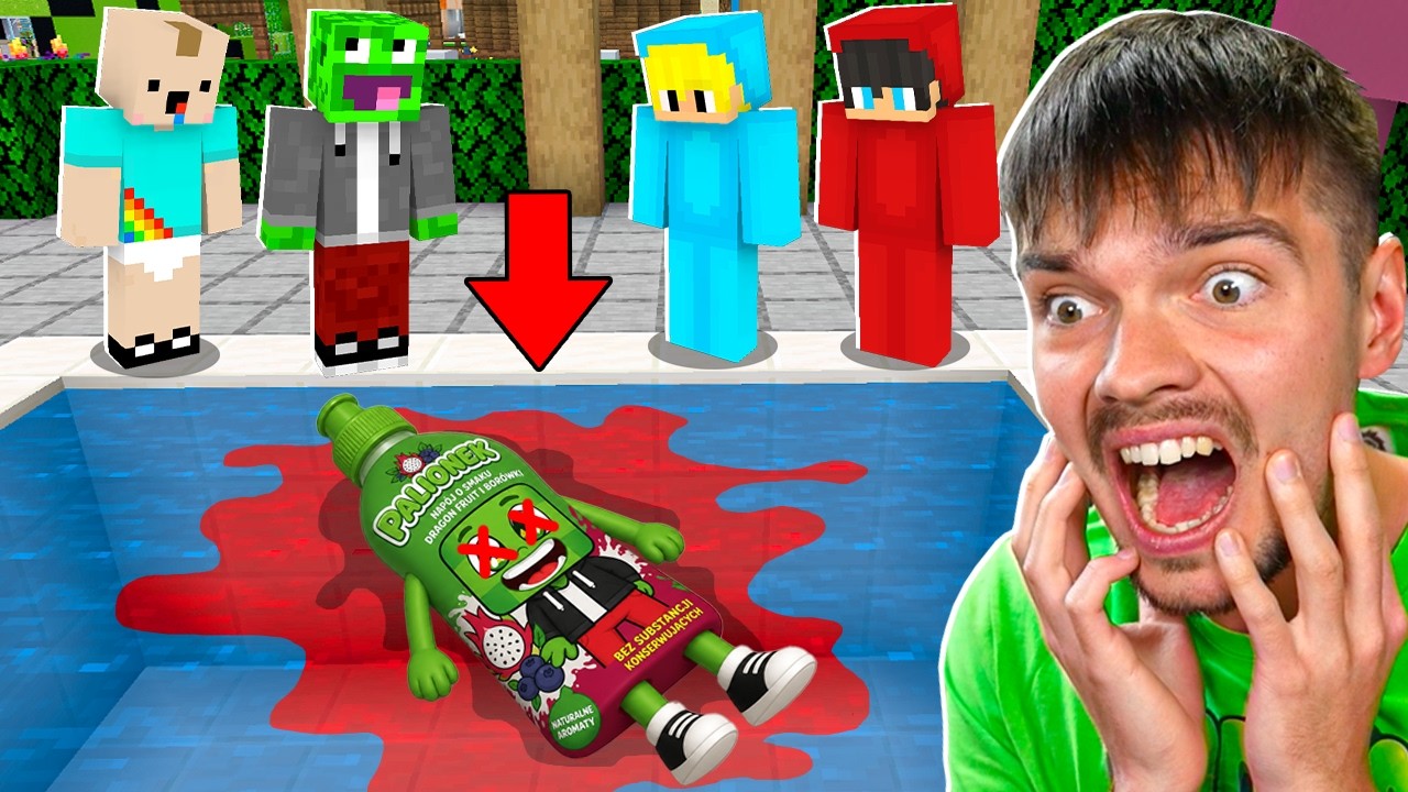 PALIONEK MIAŁ STRASZNY WYPADEK na BASENIE w Minecraft... 😭