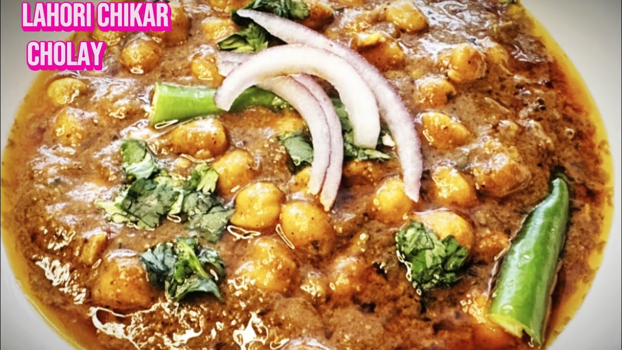 Lahori Chikkar Cholay Recipe | Chikkar Chole with homemade masala ...