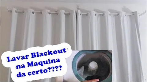 Pode lavar cortina com blecaute na máquina?