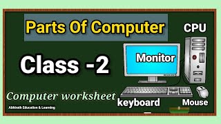 Parts Of Computer /Parts of computer & their functions /Parts of computer for class2 /CBSE/NCERT