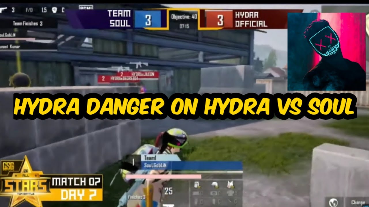 HYDRA DANGER REACT ON HYDRA VS SOUL ALL STAR TDM MATCH BGMI