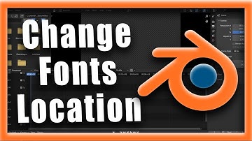 Blender Tutorial: How To Change Fonts Location In Blender