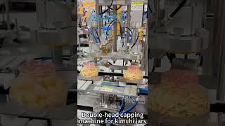 Manufacturer of double-head capping machine for pickled vegetable jars, linear capping machine