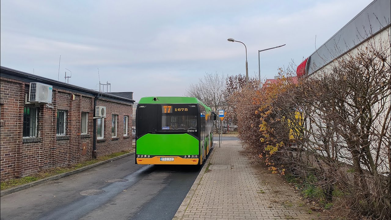 MPK Poznań Linia T7 kierunek Małe Garbary-Rondo Śródka.Solaris Urbino 12lV.