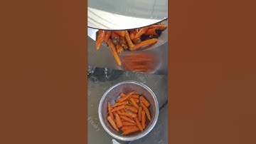 Washing And Slicing Of Dehydrated Carrots  #dehydratedcarrot #driedcarrot