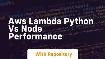 aws lambda python vs node performance