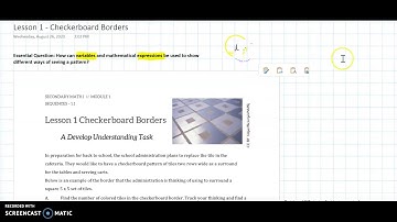 MVP Math 1 Checkerboard Borders Launch