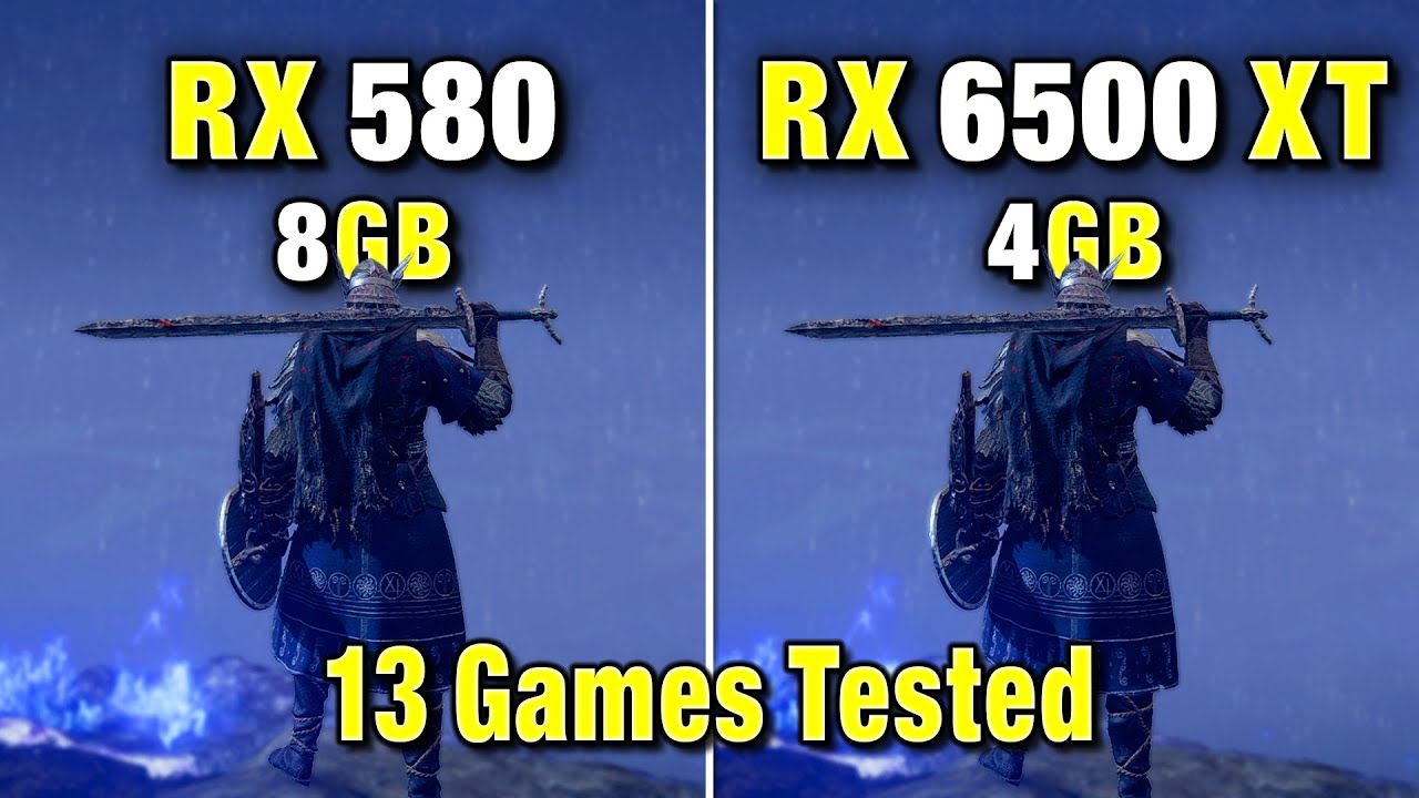 RX 580 vs RX 6500 XT - 13 Games Tested (25.8.1 Drivers) - YouTube
