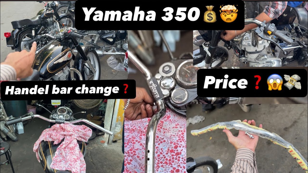 Bullet 350 Handel bar change😱 yamaha 350 handal cost❓🤯💰 handel chage review ✅