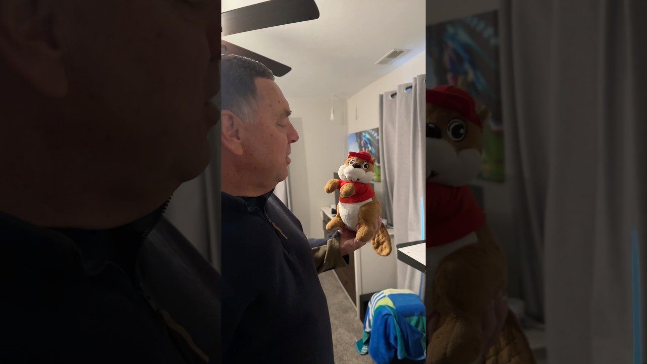 Buc the Beaver Saying Goodbye to Grandpa Before He Leaves