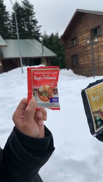 Kopi 7 Elemen HNI HPAI Sampai di Gunung Uludag Salju Abadi Bursa Turki🇹🇷 Mantap diminum dicuaca -8°