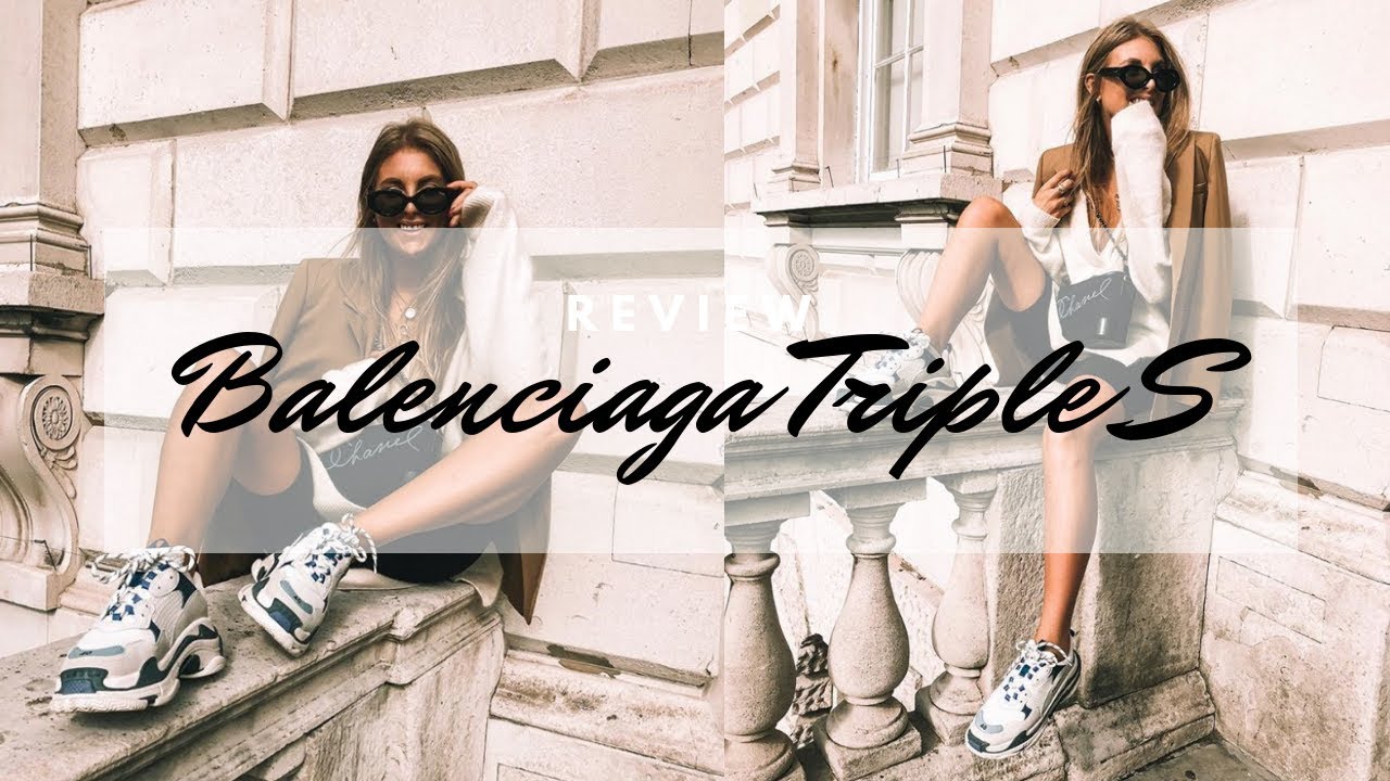 Fashion Outfit Balenciaga Triple S sneakers Pinterest