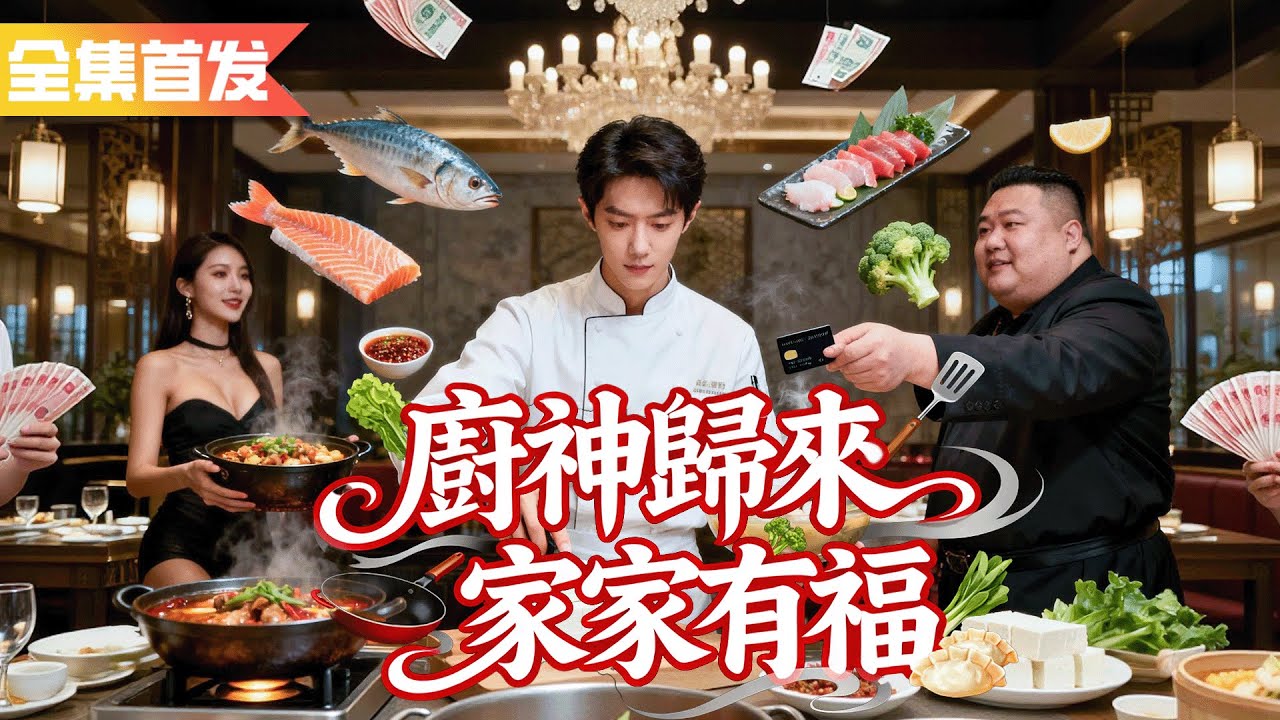 餐館打雜小夥隨手做的海鮮湯，竟被首富花三百萬買下！原來他竟是失憶的廚神！《廚神歸來家家有福》
