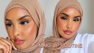 Glowy Summer Makeup Routine ✨ | easy, tinted moisturizer, clean girl look | Jasmine Egal