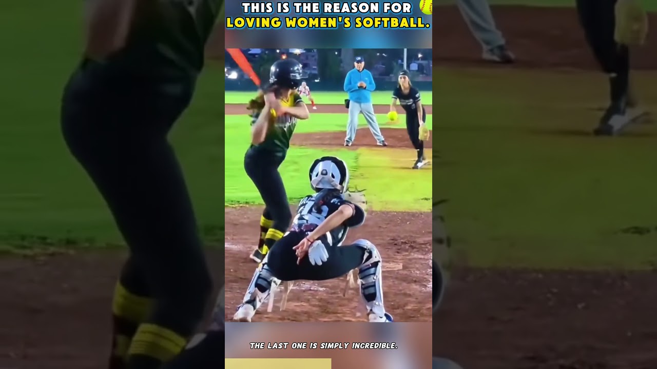 This is the reason for loving women's softball#WomensSoftball #Softball #SoftballHighlights