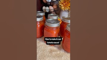 How to make & can tomato sauce: EASY WAY!    #canning #tomatosauce #tomato #homestead #hack