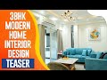 3bhk modern home interior design  supertech noida