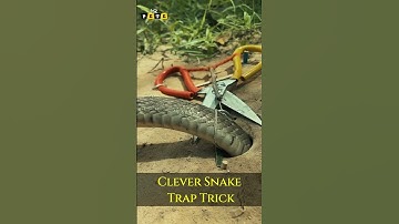 DIY single Snake Trap using big Scissors #creativesnaketrap#snakeinhole