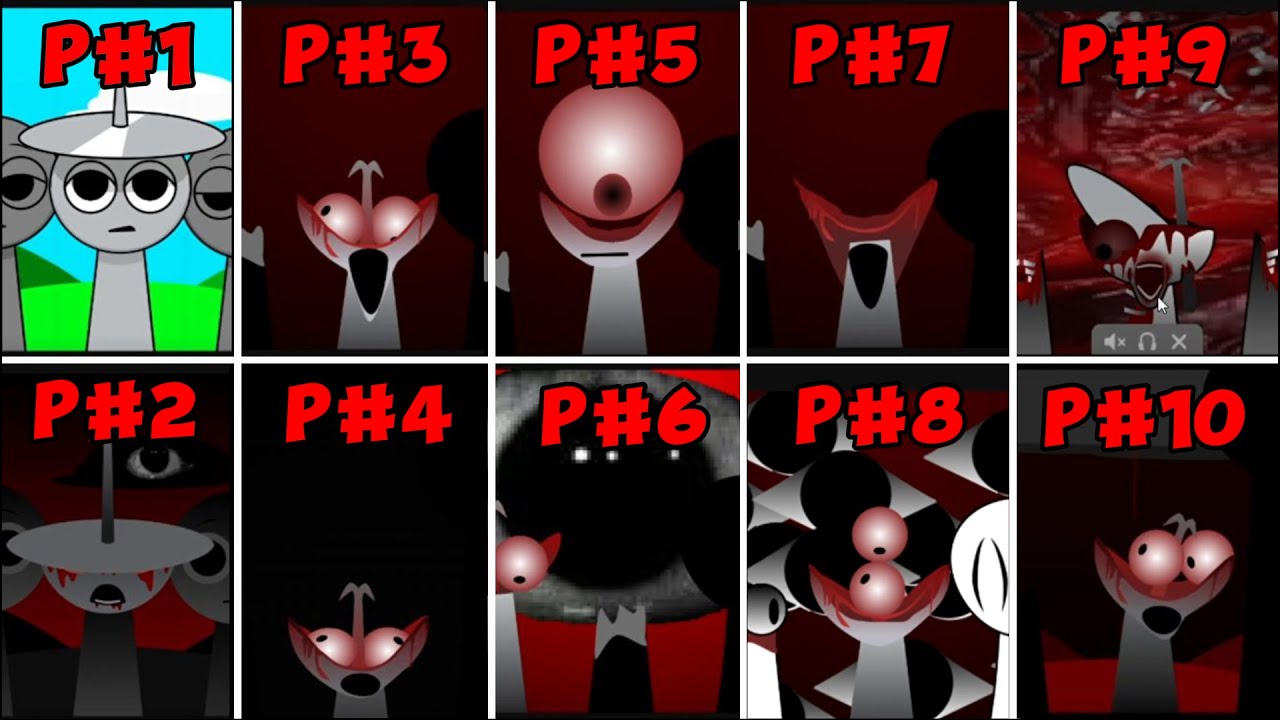 SPRUNKI PHASE 1-10 | ALL CHARACTER SOUND | INCREDIBOX