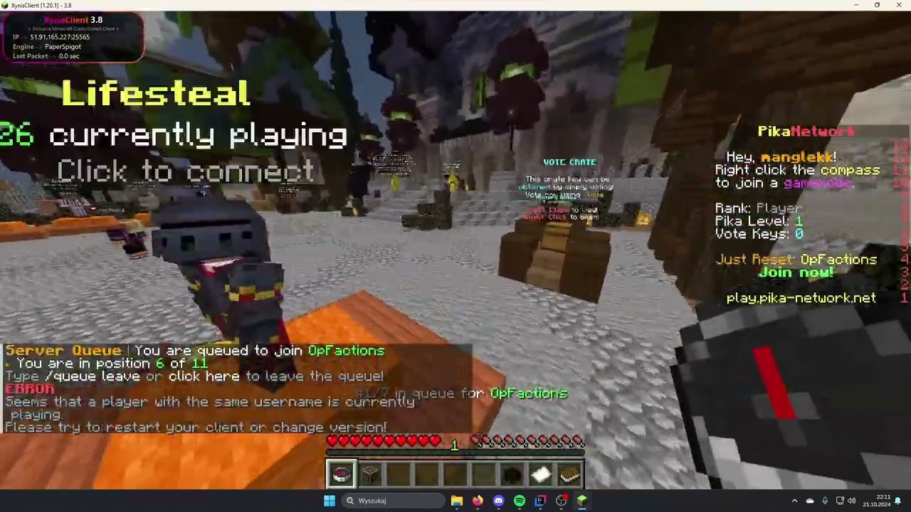 Crashing Pay To Win Server | PIKA-NETWORK.NET CRASHED | XynisClient [MINECRAFT CRASHER 1.8-1.21]