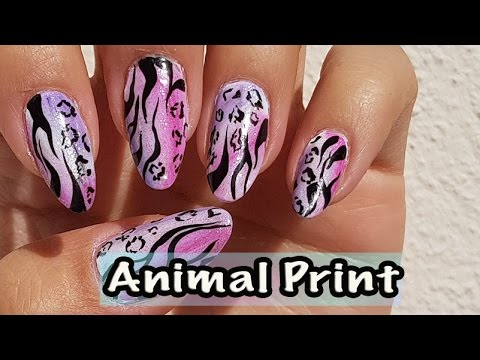 COLORFUL ANIMAL PRINT NAIL ART DESIGN TUTORIAL