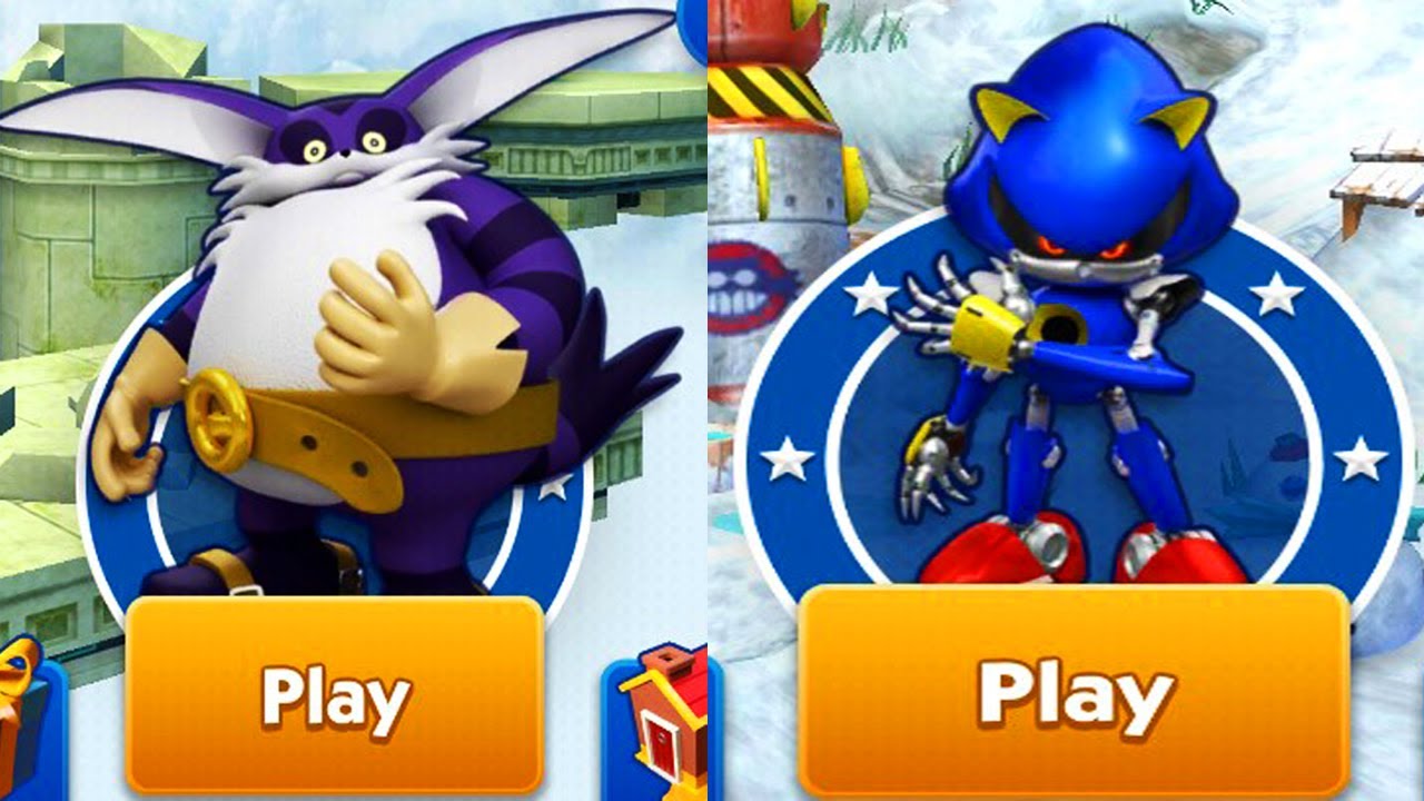 Sonic Dash Character Big Vs Metal Sonic - (Android,Ios) Gameplay ...