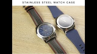 ZeTime: HYBRID SMARTWATCH with hands over screen