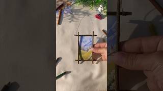 Diy twig photo frame 🏔️ 🏡 #shorts
