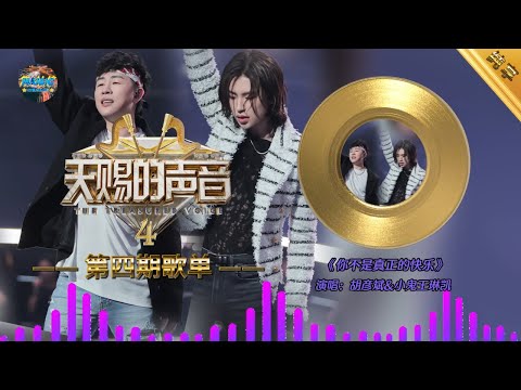 胡彦斌&小鬼王琳凯《你不是真正的快乐》『你决定不恨了 也决定不爱了 把你的灵魂 关在永远锁上的躯壳』#天赐的声音4 第4期歌单【动态歌词/Lyrics Music】♪