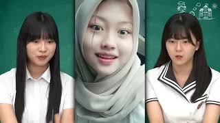 REAKSI SISWA KOREA KAGET LIHAT TIKTOK CEWEK CANTIK INDONESIA 🇮🇩🇰🇷 | Wanita Indonesia | Reaction