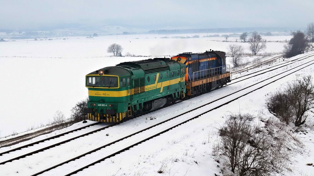 Vlaky Slovensko - PSŽ 468.002 + Kolprem Čmeliak S-219 v Turci