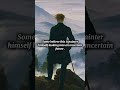 Wanderer above the Sea of Fog by Caspar David Friedrich, completed in 1818.