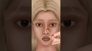 Asmr - 여드름 피부 관리 애니메이션 - Nose Treatment Skin Care - Spa Facial Makeup