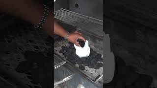 Lighting Charcoal With No Lighter Fluid or Chimney - SDSBBQ #SDSBBQ #BRBQUE #ytshorts