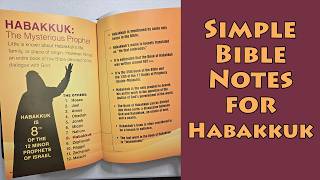 Infographic for Habakkuk as a Guide for Bible Annotation (Notes)