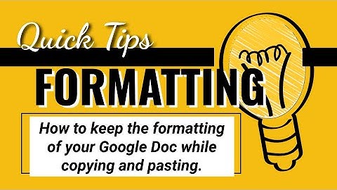 How to Keep Your Formatting in Google Docs | Avoid Losing Format with Paste Without Formatting