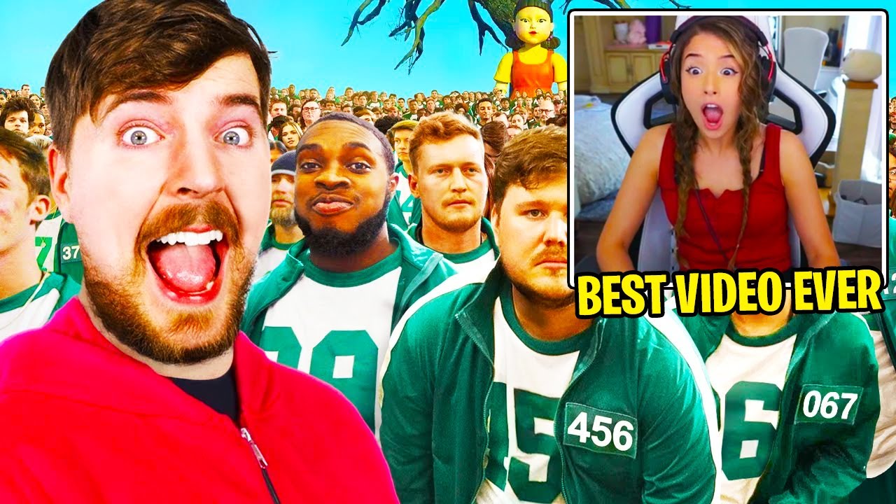 Pokimane Reacts to MrBeast's Squid Game In Real Life!!