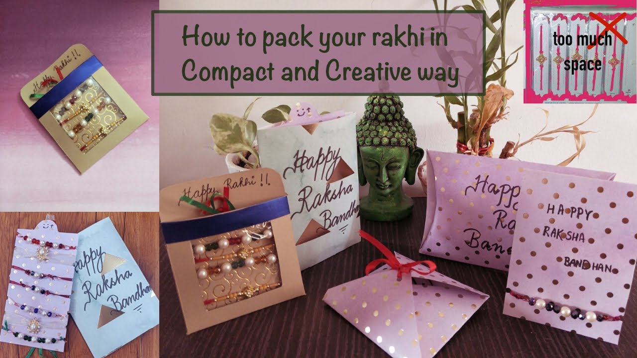 Creative Rakhi packing Compact packing ideas Gift Packing ideas