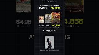 Avatar Aang (Raised Foil) Magic Card Price: $5 vs $4,856
