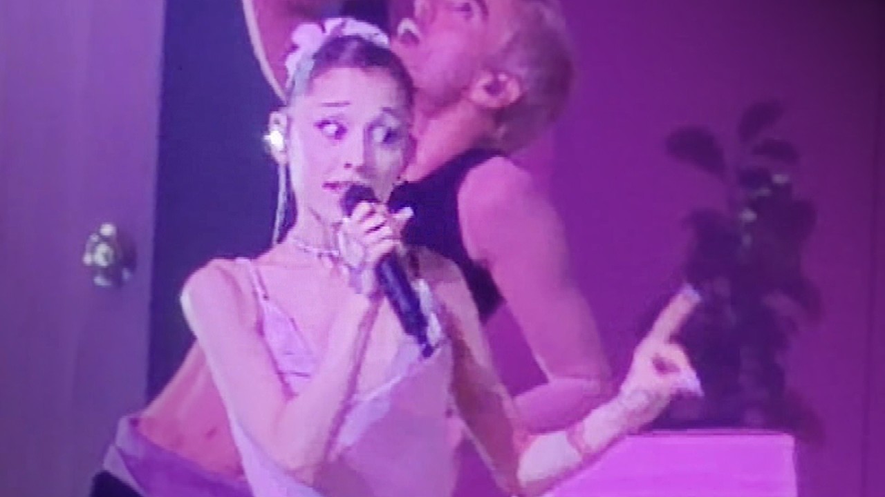 Ariana Grande Pokes Fun at Her Divorce During ‘Thank U, Next’ on Eternal Sunshine Tour