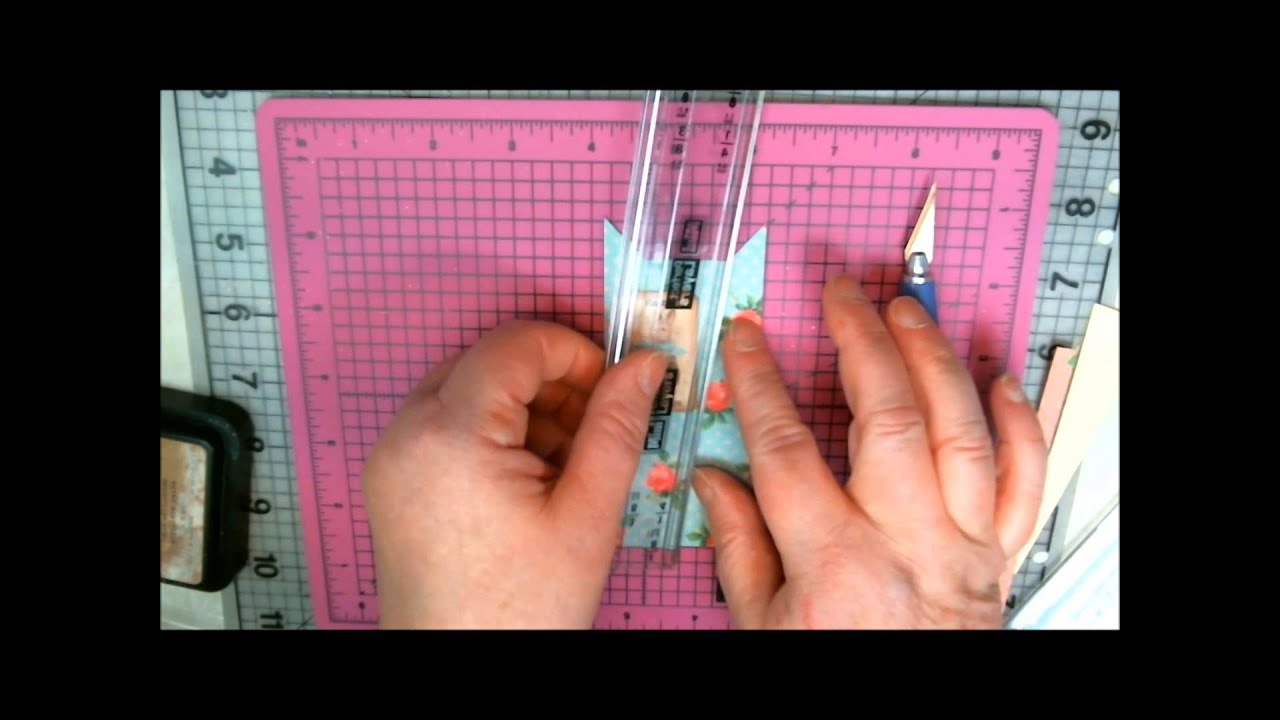 Vintage Easter Card using the new Mini Perfect Layers Ruler & Mat ...