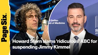 Howard Stern on ABC suspending Jimmy Kimmel over Charlie Kirk remarks: 'S--t's out of control'