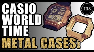 Casio Ae1200 World Time Royale Metal Cases Unboxing A Sneak Peek At Some Upcoming Mods