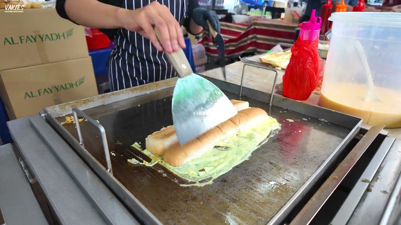 Roti John • Lamb & Chicken Omelette Sandwich!