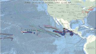 1997 El Nino Tropical Storms Affecting the US