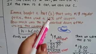 Grade 7 Math #5.2, Calculate Markup or Markdown