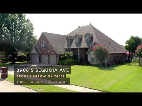 3908 S Sequoia Ave, Broken Arrow, OK home video tour
