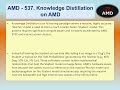 AMD #537 – Knowledge Distillation on AMD