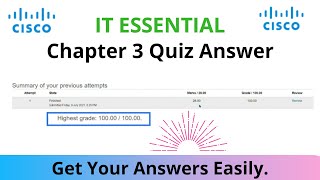 IT Essential Chapter 3 Quiz Answer | Chapter 3 Quiz Answer IT Essential | CISCO | Abhi_shek IT Essential Chapter 3 Quiz Answer | Chapter 3 Quiz Answer IT Essential | CISCO | Abhi_shek